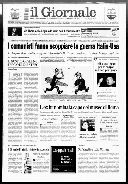 Il giornale : quotidiano del mattino